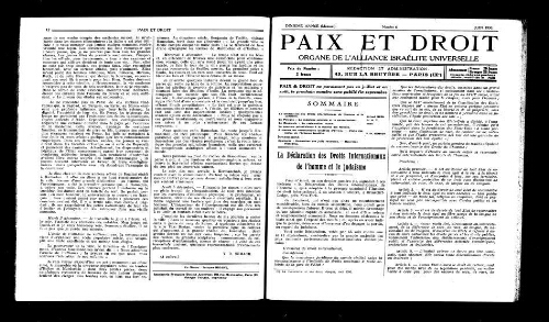 Paix et Droit.  (01/06/1930)